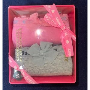 Juice Couture Weekend Set Of 2 Boyshorts Girls Underwear Sz M XARUI022 NIB